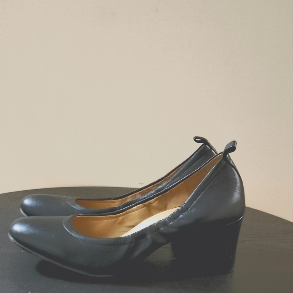 Naturalizer Black Block Heel Pumps